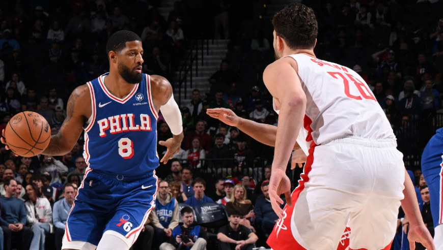 76人火箭末节决胜时刻：马克西乔治联手14分 裁判重大误判玩丢绝杀