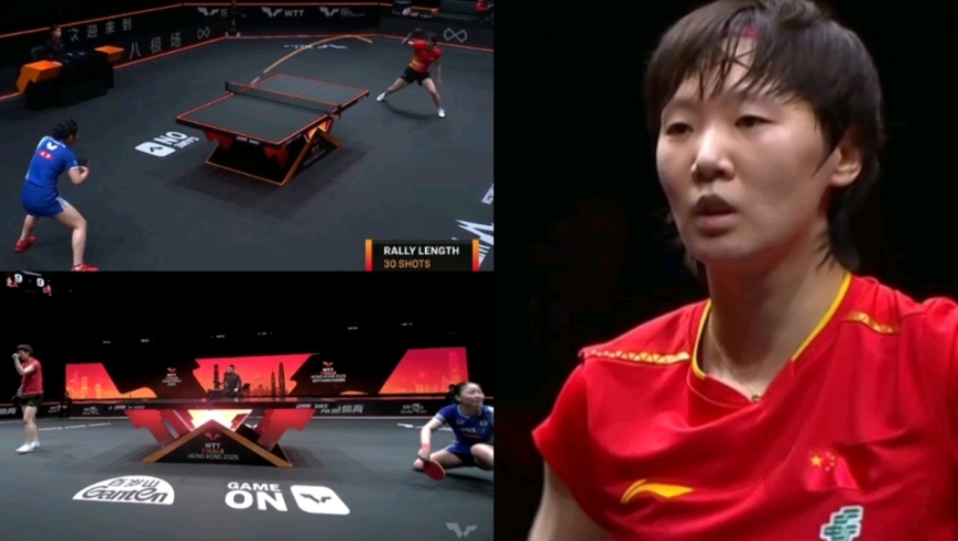 王曼昱张本美和30拍神仙对攻燃爆全场！鳗鱼8-3领先被逆转丢一局