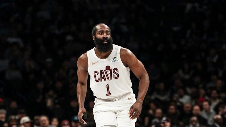 哈登22+9+8NBA历史第三人，米神缺阵双塔37分，骑士送篮网8连败