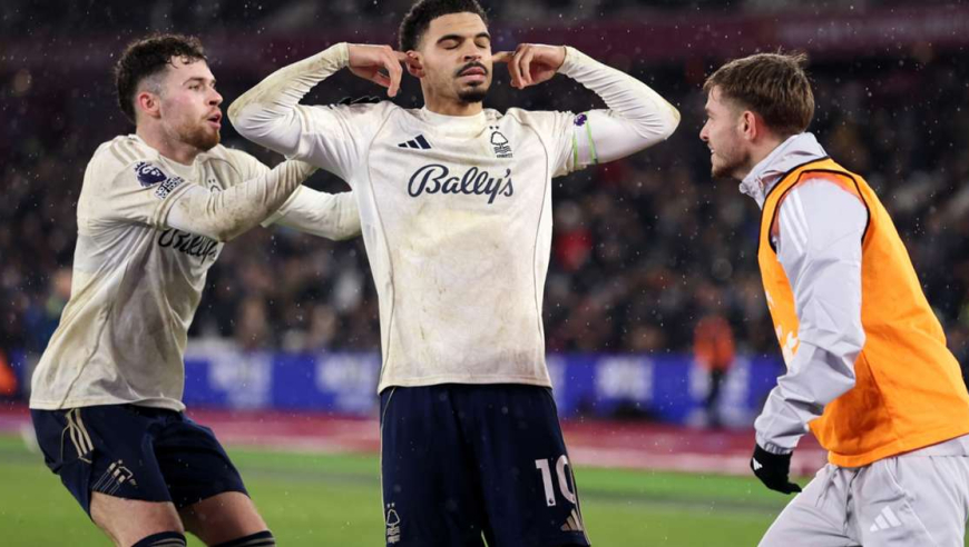 英超保级关键战！门将出击一拳击倒对手，森林2-1争议点杀西汉姆