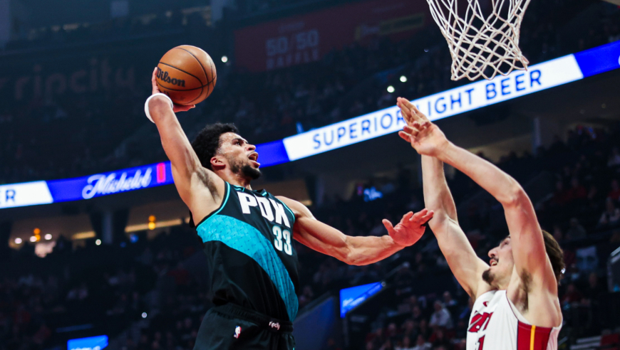 杨瀚森DNP！开拓者擒热火迎4连胜 夏普27分阿德巴约32+10