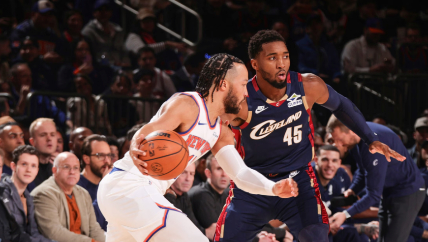 尼克斯17分逆转骑士！布伦森34分+末节13分 米切尔34分丢超远绝杀