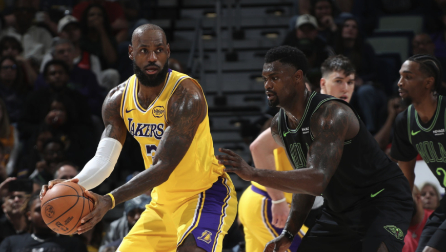 湖人关键时刻13战全胜！鹈鹕遭三杀吞8连败 詹皇30+8+8墨菲42分