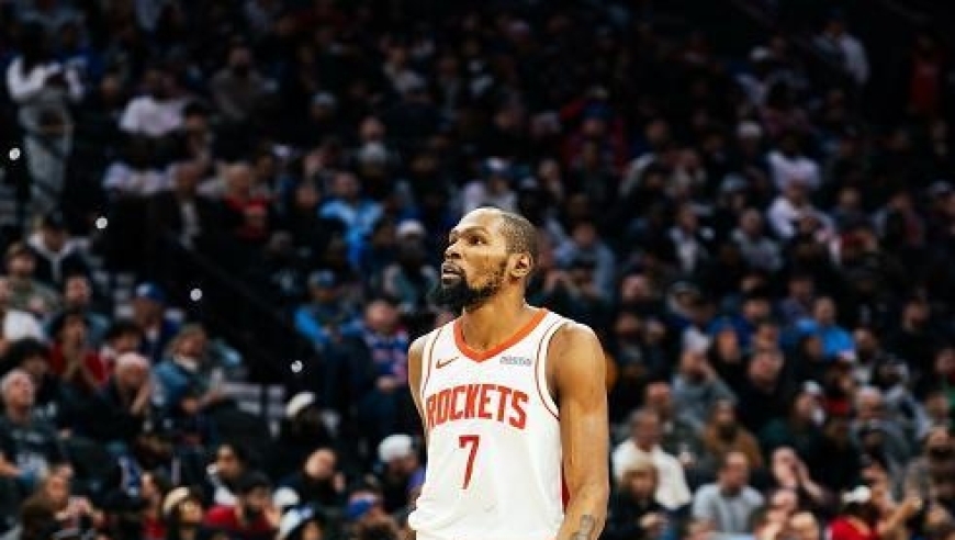 杜兰特背靠背31分，小贾14+8+3+3+5申京打铁，火箭终结老鹰4连胜