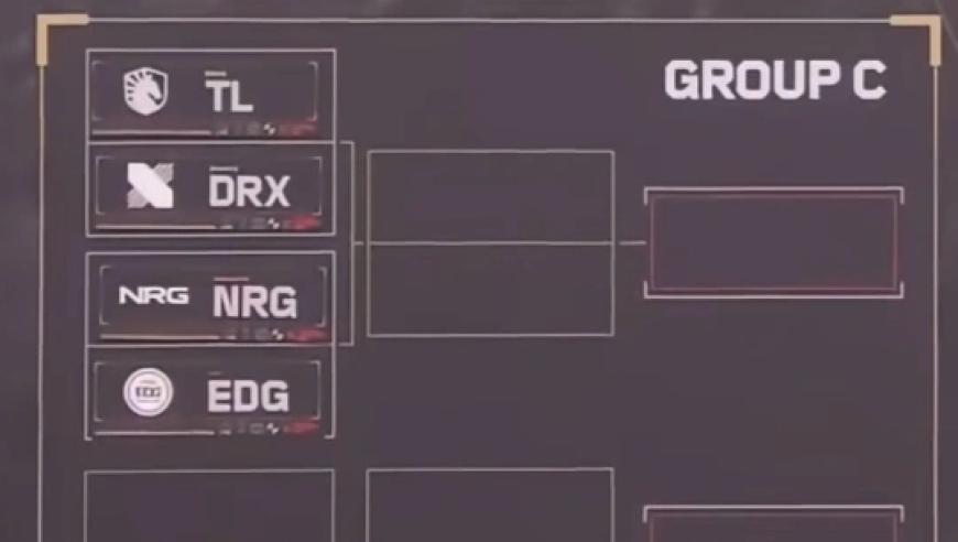 跟巴黎B组相反的是C组，除了DRX都败者组地狱归来这一块