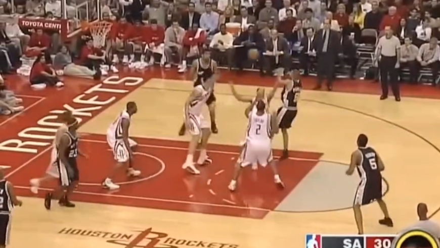 04年姚明对马刺拿下27分 麦迪35″13分全场回顾