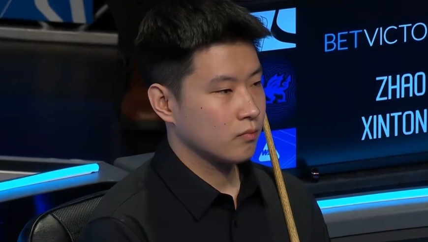 11连胜终结！赵心童遭宾汉姆三连鞭逆袭，无缘威尔士赛八强