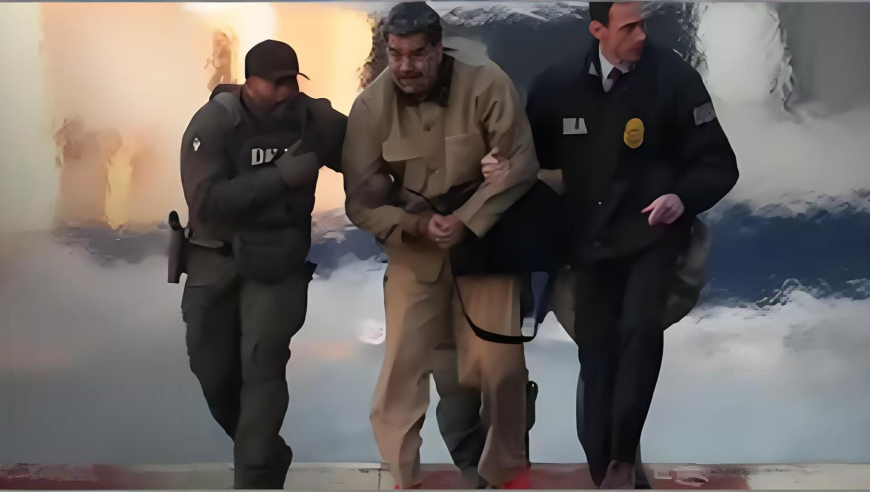 马杜罗被押送至曼哈顿法院：穿囚服戴手铐，被特工拖拽，三次换乘重兵把守