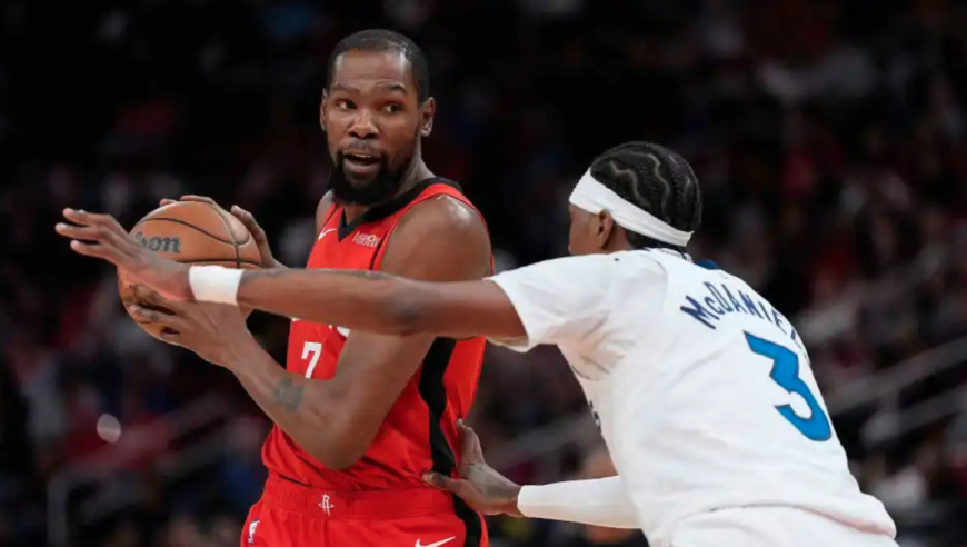 篮不住嘴丨杜兰特轰39分超41岁詹姆斯 火箭拿下强强对话获3大喜讯