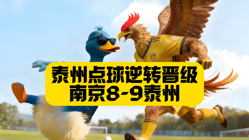 逆转晋级！神仙剧本！泰州点球9比8南京！率先晋级苏超决赛！