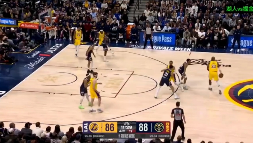 逆转！湖人vs掘金决胜时刻：湖人瞬间轰出一波16：0带走比赛
