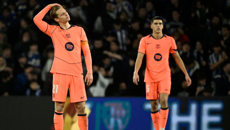 太倒霉了！三球被吹+点球取消+5次中柱，巴萨11连胜爆冷终结！