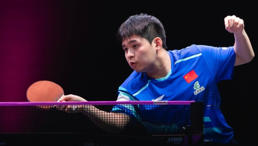 林诗栋赛点吃发球把球打一旁！王皓焦急无奈，韩国名将竖手指庆祝