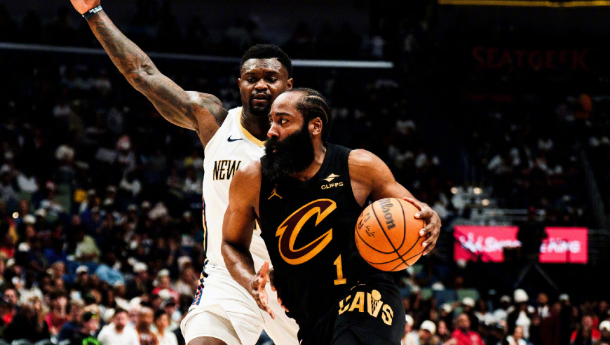 20+10+6，哈登保0罚不败金身！骑士双核驱动3大改变导演15分逆转