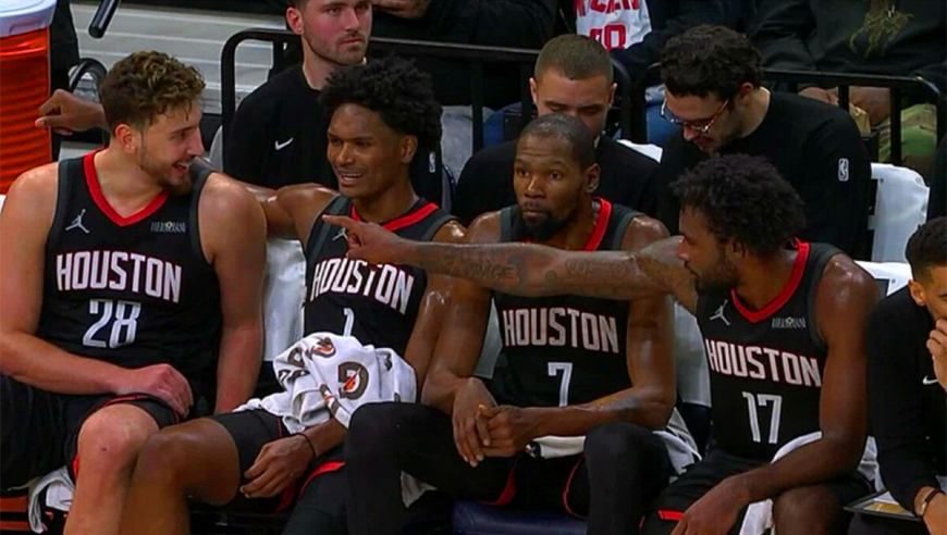 申京20+16+7破纪录，火箭队5连胜！这4大变化更让37岁杜兰特开心