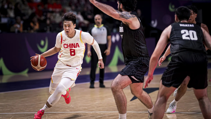 中国队长杀疯了！赵睿vs新西兰24+6集锦：超神三分杀死比赛