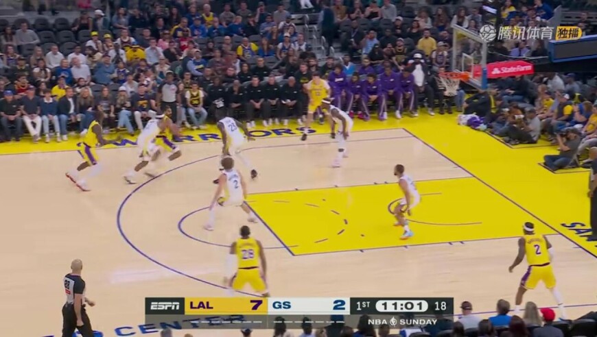 【回放】NBA季前赛：湖人vs勇士第1节中文解说回放