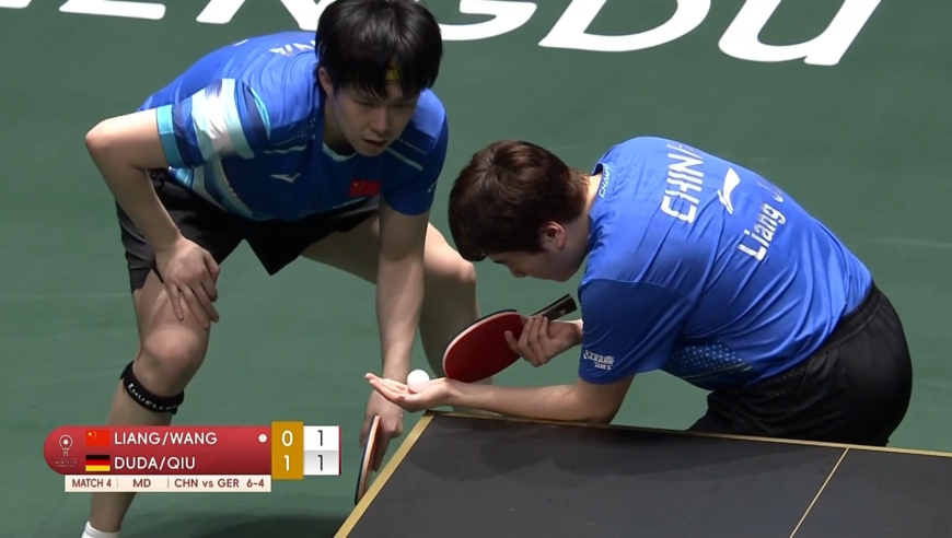 赞叹不已！王楚钦/梁靖崑连打神仙球 解说惊叹不停直呼太棒了