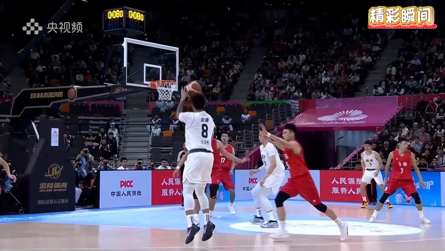 太稳了！赵睿登场就完成最后一攻 撤步三分空心入网稳稳命中