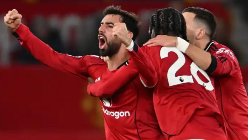 英超-互捅局！曼联4-4伯恩茅斯，B费任意球+传射，樱桃多次疑似手球未判