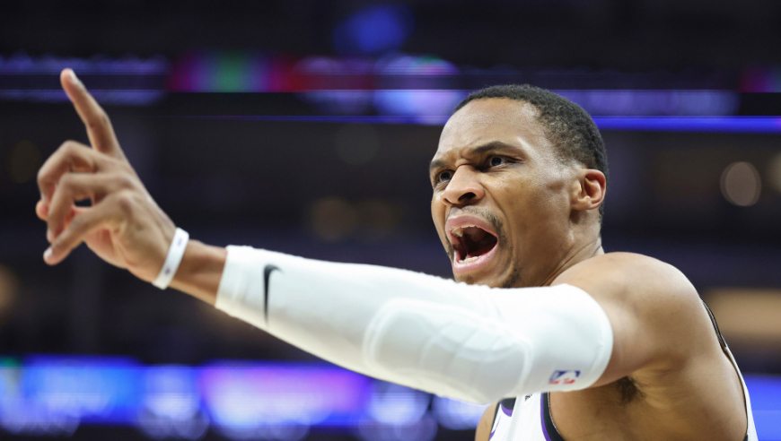 数据帝：10中1！威少打铁纪录升至现役第一 湖人组合创队史近50年纪录