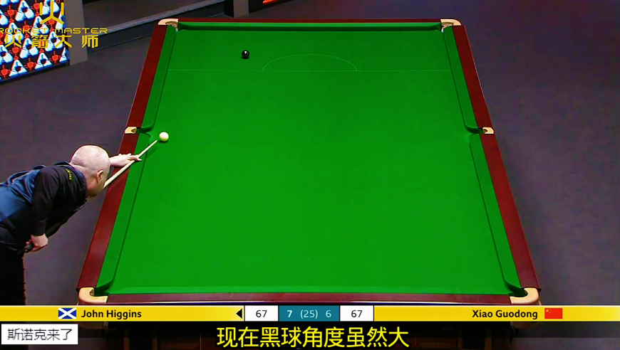 年度最离谱争黑球！被超10分希金斯炸裂翻盘追到67-67，最后一杆太离谱
