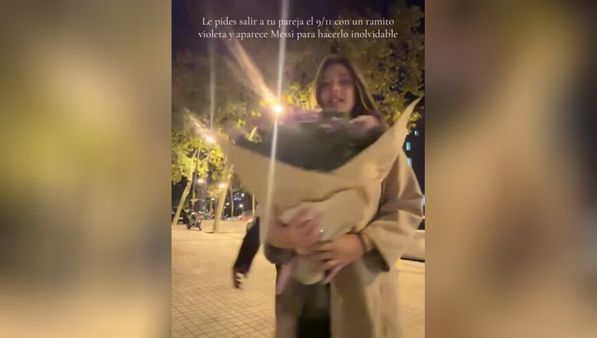 普通市民梅先生，一对情侣拍摄约会视频意外将梅西也录入其中