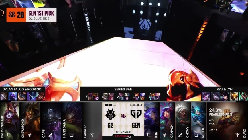 LOL：G2把韩国解说打成BLG粉丝了，Viper成最后的希望，BLG战队队史首冠