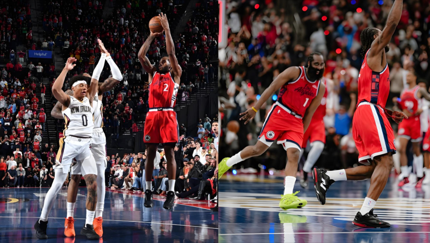 莱昂纳德绝杀后哈登销魂表情抢镜，他赛后谈绝杀还秀中文：湿球