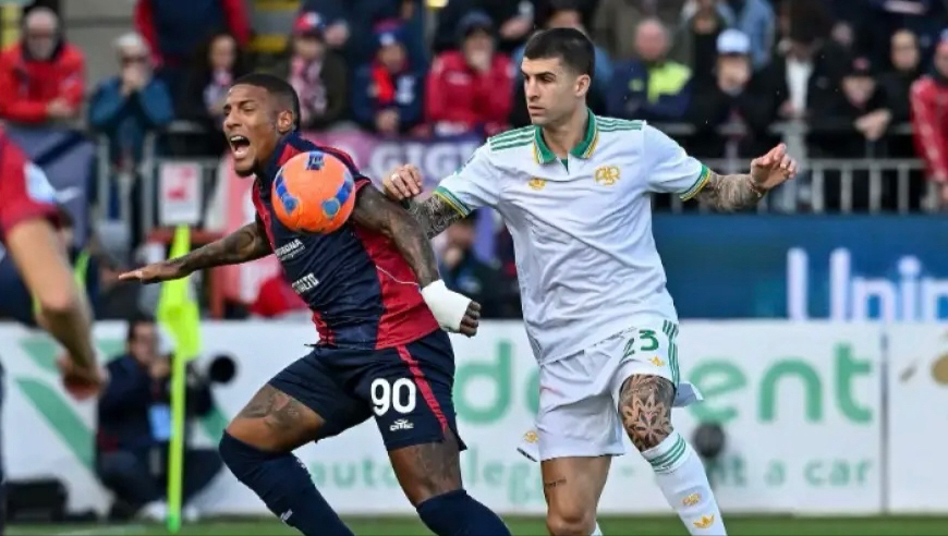 意甲：卡利亚里1-0十人罗马 加埃塔诺替补建功 切利克染红