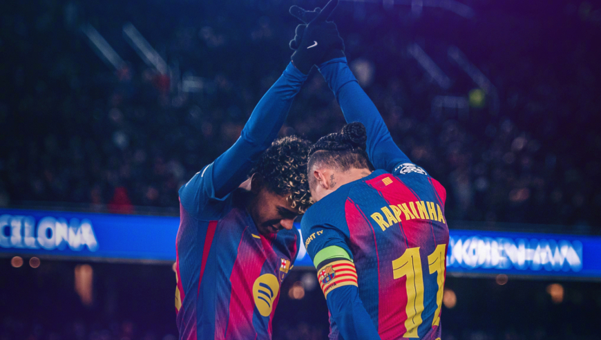 巴萨强在最好的亚马尔身边，是最无私的拉菲尼亚｜战术板