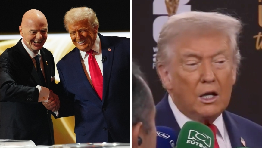 特朗普：我踢球的水平与C罗梅西差不太多，速度可能更快一点