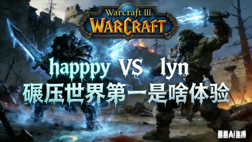 碾压世界第一是啥体验？魔兽争霸xiaoy解说happy lyn