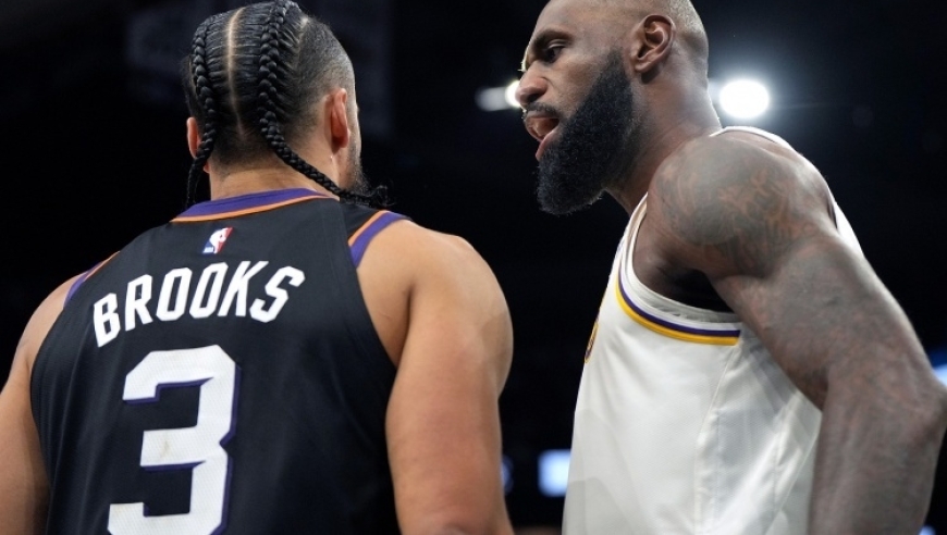 湖人太阳裁判报告：詹姆斯防守狄龙没犯规 共两次漏判 布克是打手