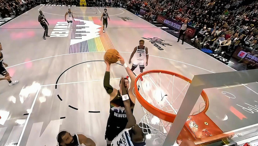 一出场就有用！约基奇回到场上掘金直接回应12-2重新反超森林狼