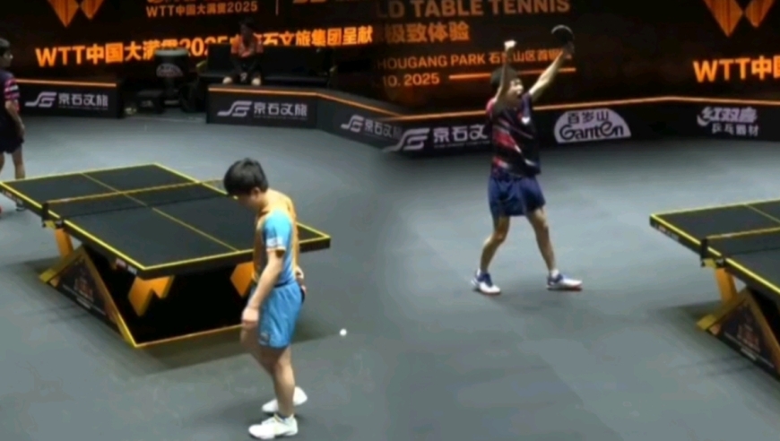 大冷门！张本智和输国乒小将低下了头，陈俊菘快狠准超燃追分振臂欢庆