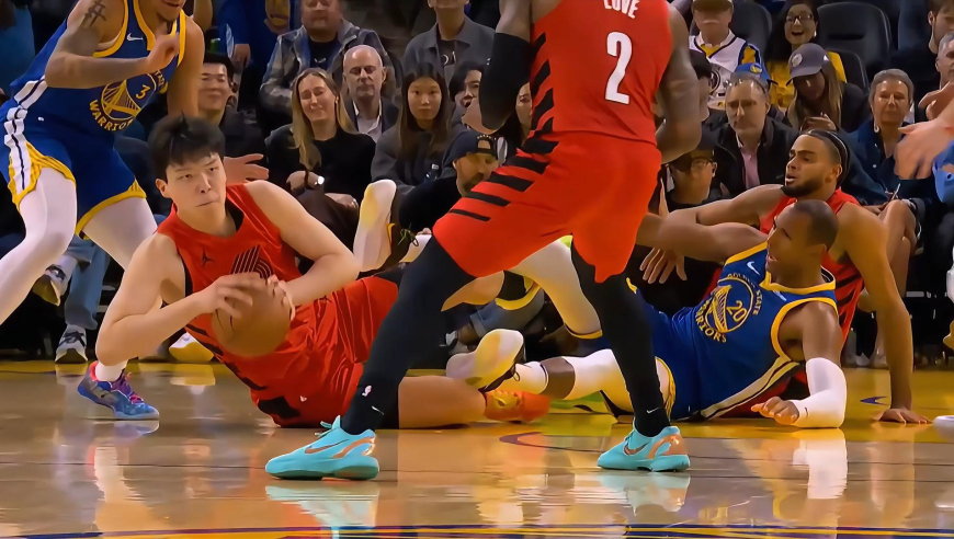 杨瀚森vs勇士末节全过程：受伤离场后上演王者归来+出手一次三分