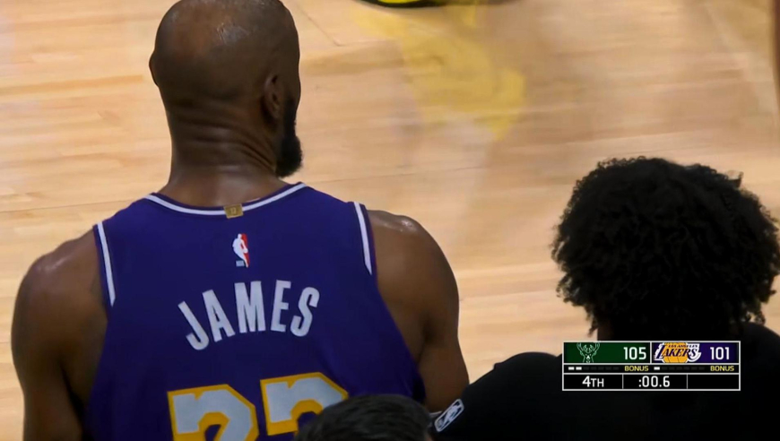 雄鹿湖人生死时刻：东契奇犯规送三罚+被罚下 詹姆斯关键一攻失误