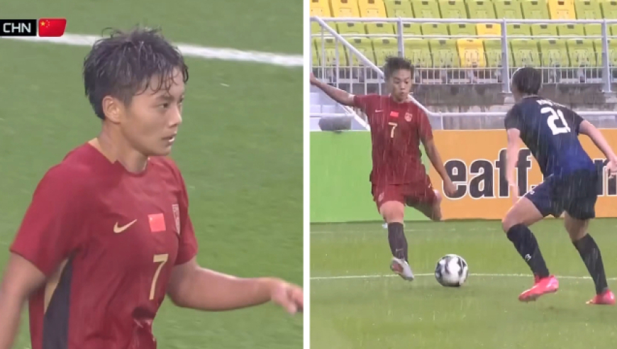 中国女足后场连续传递，破日本女足高位逼抢值得国足学习，王霜长驱直入这脚什么水平