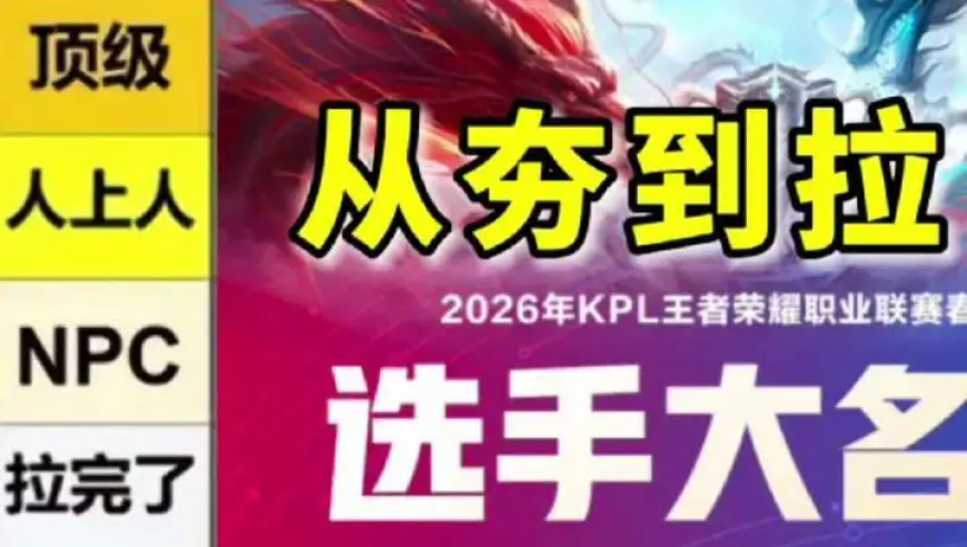 春季赛大名单从夯到拉！