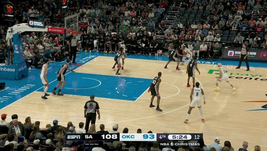 【集锦】马刺117-102雷霆 马刺三军用命客场再次击败雷霆拿下五连胜