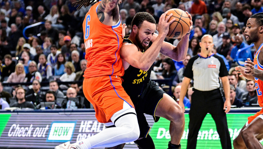 勇士24分惨败雷霆！库里首次恶犯提前投降 追梦技犯科尔与裁判争吵