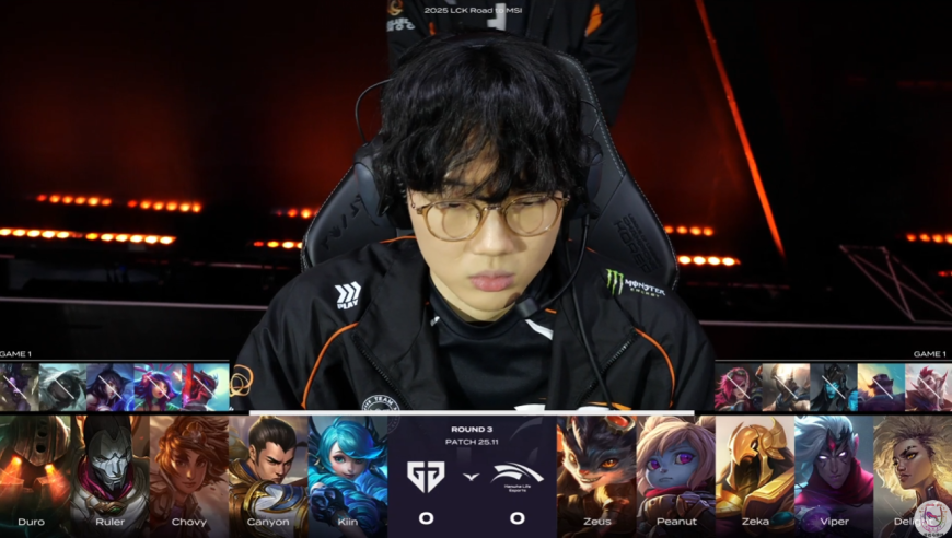 MSI门票局GenG大战HLE！Chovy脱鞋6神装死一波被翻盘