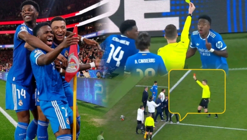 咆哮版解说欧冠皇马1-0本菲卡：维尼修斯破门被歧视，穆里尼奥染红