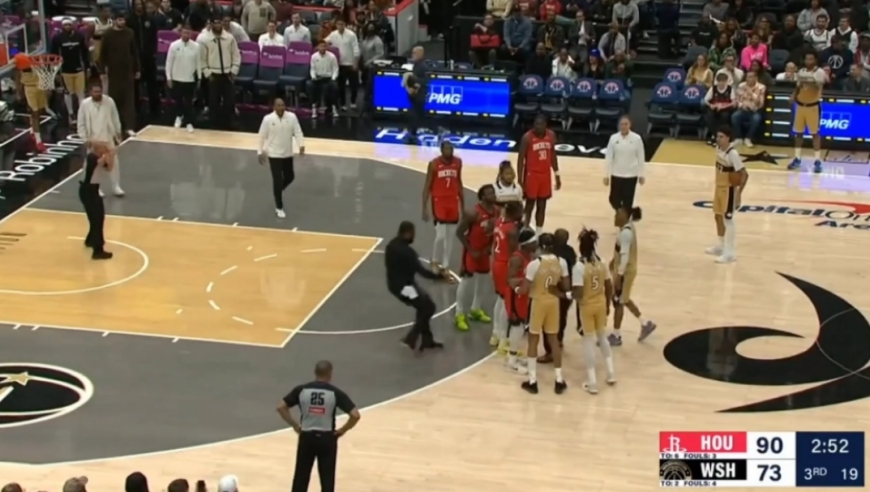 火气太大！火箭奇才爆发冲突全过程，伊森特雷杨纷纷被驱逐