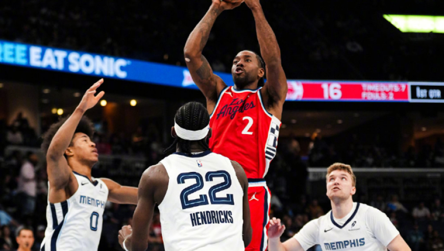 快船19分逆转灰熊：小卡28分连41场20+ 马瑟林21+10加兰21分