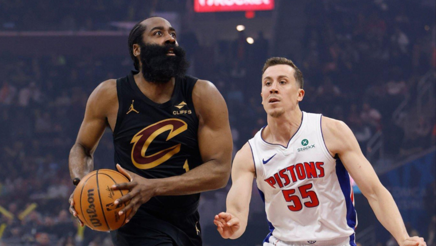 骑士活塞决胜时刻：哈登致胜上篮终结悬念 施罗德连续两次失误险成罪人