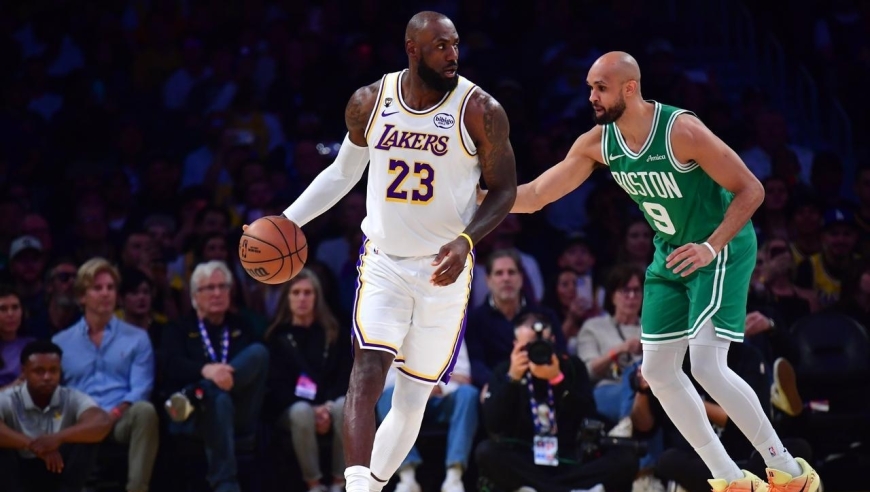 惨败22分！詹姆斯43000分里程碑！布朗打爆湖人，东契奇25+5+3