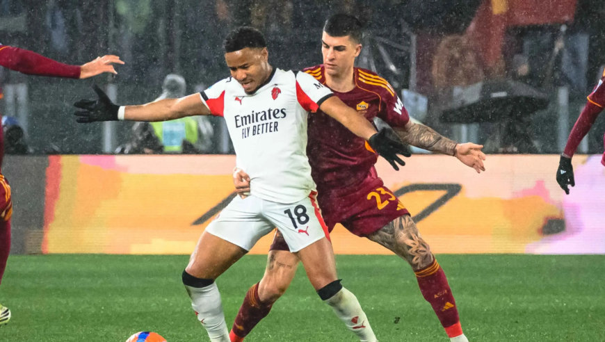 意甲焦点战：罗马1-1米兰 德温特破门 佩莱格里尼点射扳平