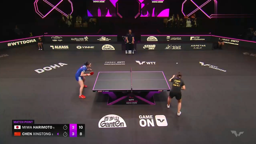 陈幸同4-3张本美和，决胜局挽救4个赛点大逆转绝杀，燃爆全场！